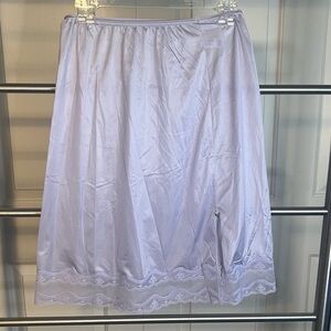 Vintage purple lacey slip with slit